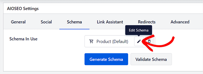 Click the Edit Schema button