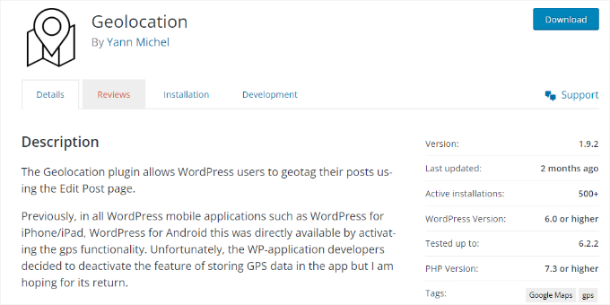 Geolocation plugin Geolocation plugin