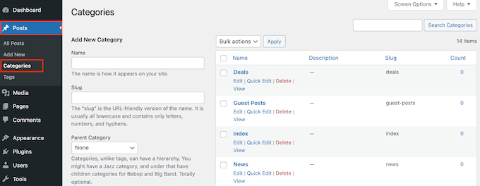 Como adicionar uma descrição de categoria no WordPress