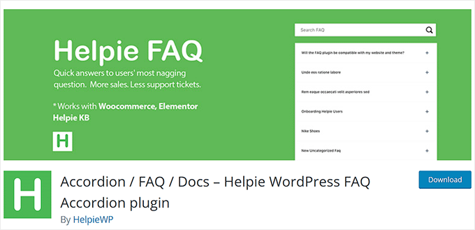 Helpie FAQ