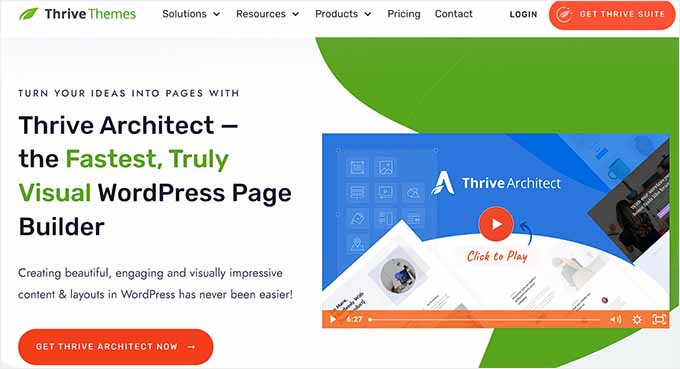 Thrive Architect website