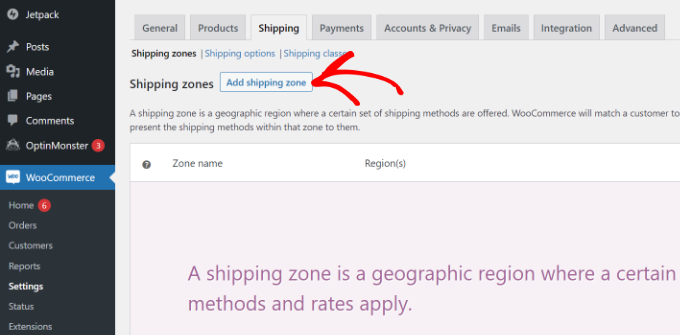 WebHostingExhibit add-a-shipping-zone-1 How to Add a Shipping Calculator to Your WordPress Site  