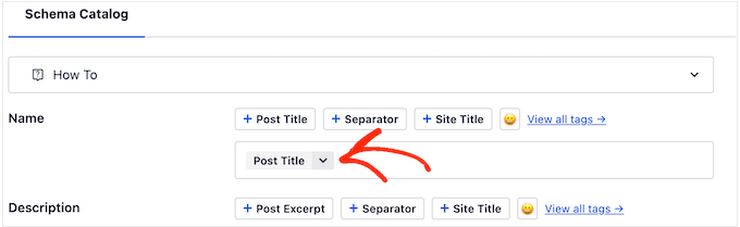 Adding post title to how to schema