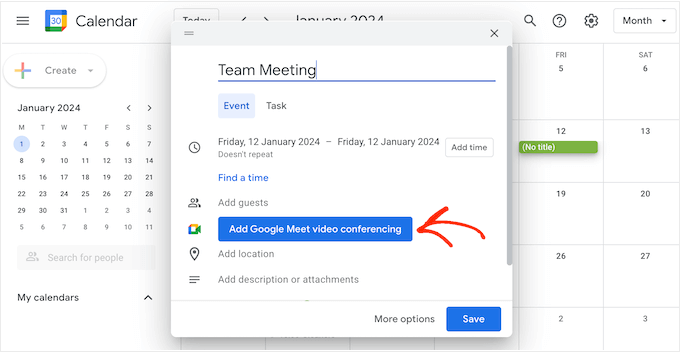 How to create a meeting using the Google Meet video chat service