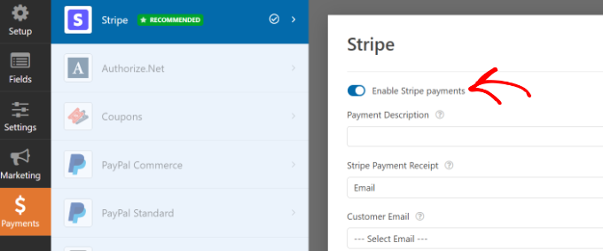 WebHostingExhibit enable-stripe-payments How to Add Stripe QR Code Payment in WordPress (2 Easy Ways)  