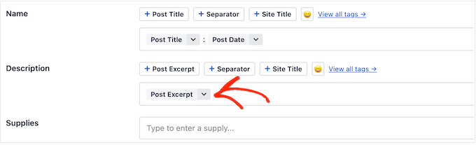 Automatically adding a post excerpt to a schema template