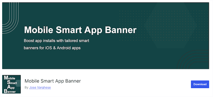 Pluginul WordPress Mobile Smart App Banner