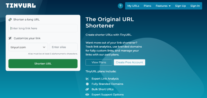 WebHostingExhibit tinyurl 7 Best URL Shorteners for WordPress to Track Links  