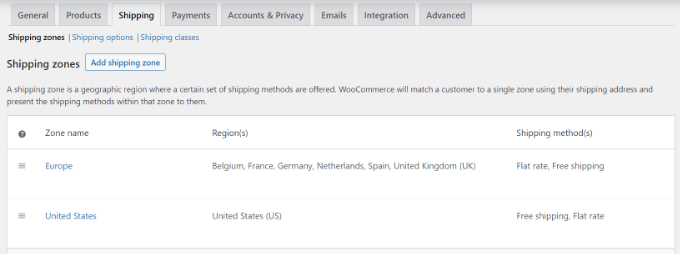 WebHostingExhibit view-shipping-zone-details How to Add a Shipping Calculator to Your WordPress Site  