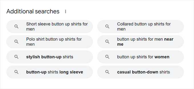 additional searches