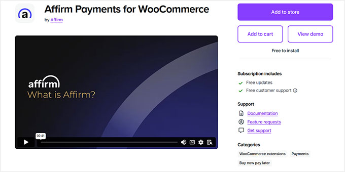 Affirm Payments for WooCommerce Affirm Payments for WooCommerce