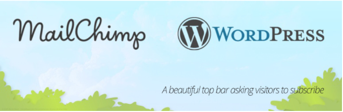 MailChimp top bar