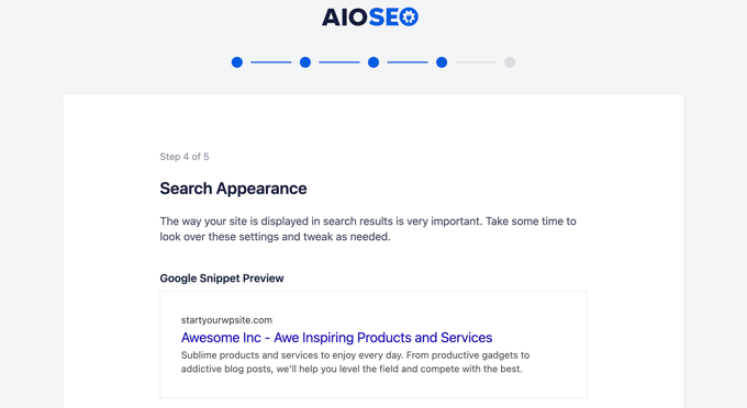Customizing your site's search appearance using AIOSEO