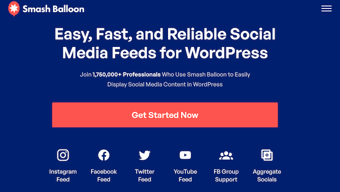 Smash Balloon Social Post Feed – Plugin de feeds sociais