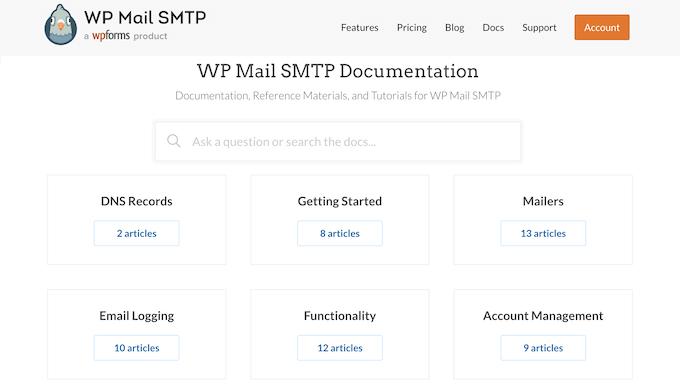 WP Mail SMTP's online documentation 