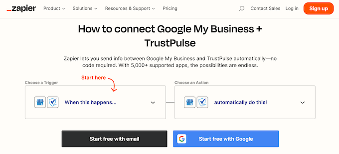Connecting TrustPulse hundreds of third-party apps and services using Zapier