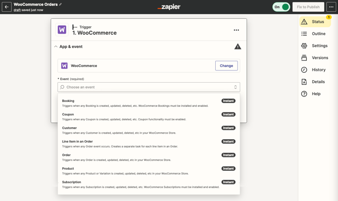 Example of Using Zapier With WooCommerce