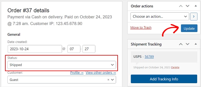 Order Delivery Details - WooCommerce