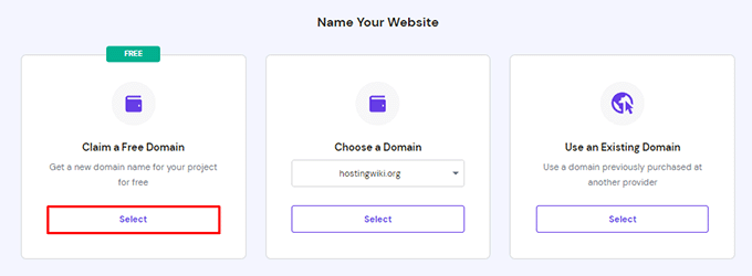 WebHostingExhibit claim-free-domain-1 How to Create an Online Portfolio Website in WordPress  