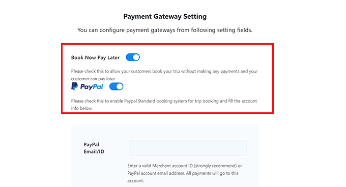 Configure payment gateways