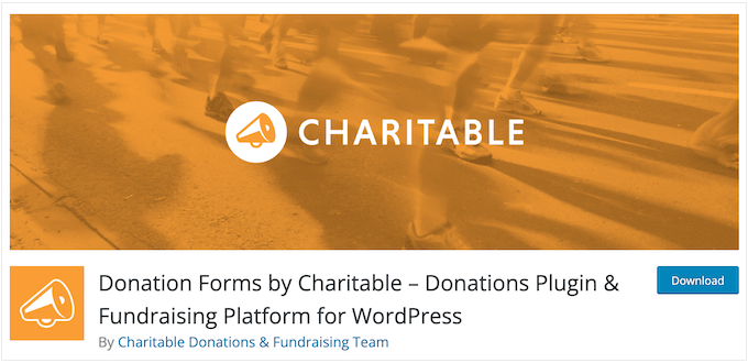 The free donation forms plugin by WP Charitable