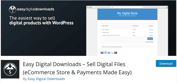 The free version of Easy Digital Downloads
