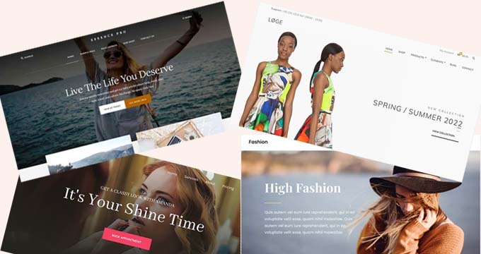 Fashion blog templates