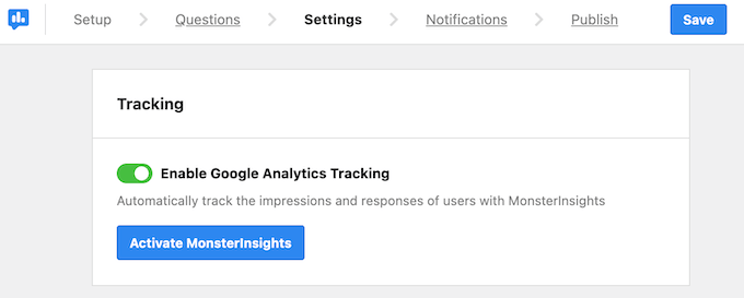 Enabling Google Analytics for UserFeedback using MonsterInsights