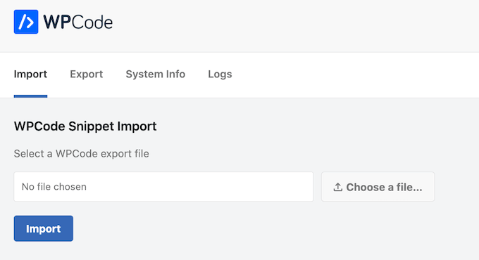 Importing snippets into your website, blog, or online store