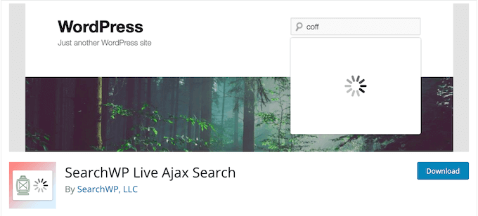 The SearchWP Live Ajax WordPress plugin