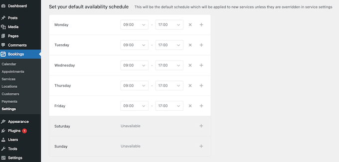 Setting your business hours in WordPress using Sugar Calendar 