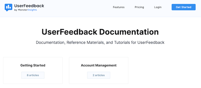 The UserFeedback online documentation