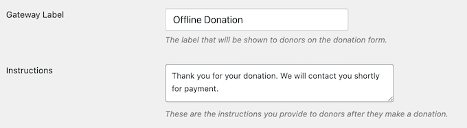 Accepting offline payments on your non-profit blog or website