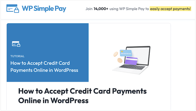The WP Simple Pay blog