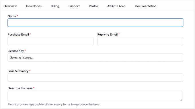 The WP Simple Pay online support portal