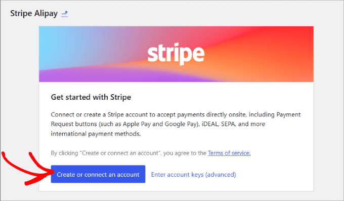 Connect stripe to alipay 