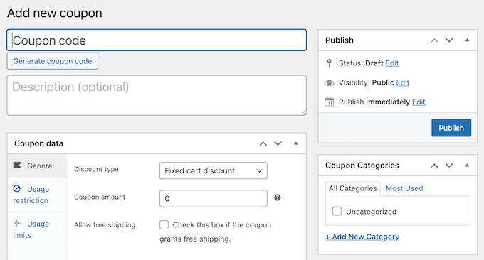 The Advanced Coupons dashboard