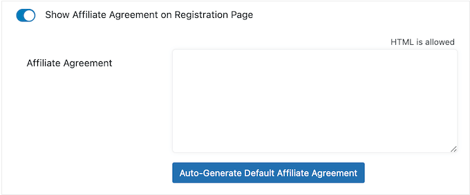 Adding an affiliate agreement to your website or online marketplace 