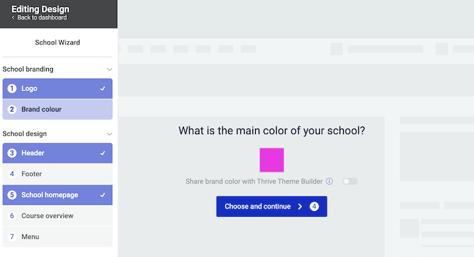 Creating a color scheme for your online course