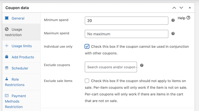 Creating coupon exclusion rules using Advanced Coupons