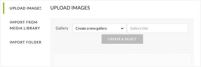 Adding a new gallery to your WordPress website