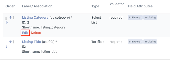 Customizing a Business Directory Listing form