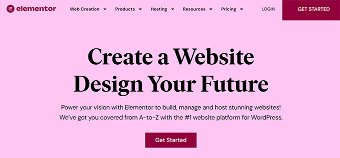 Elementor website