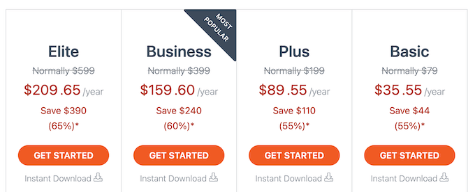 The Formidable Forms pricing plans