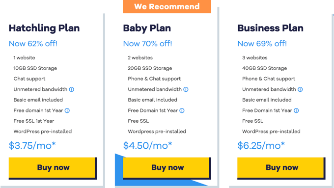 HostGator Pricing