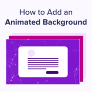 How to Add an Animated Background in WordPress