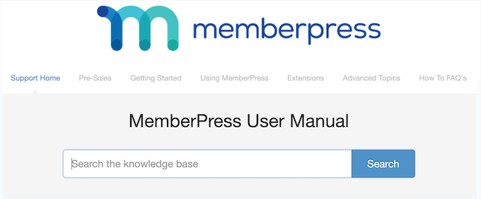 The MemberPress online user manual