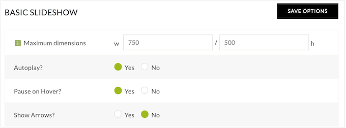 Setting the maximum dimensions for photos and images on a WordPress blog or website