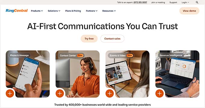 RingCentral VoIP phone service