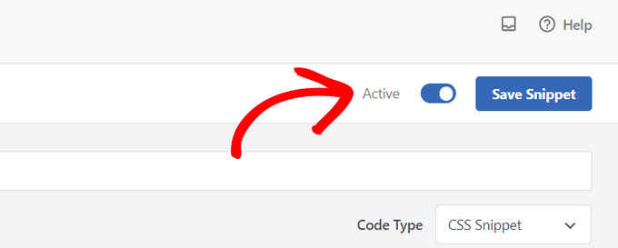 Save and activate CSS